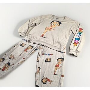 Fleischer Studios Beige Y2k Vtg Theme Betty Boop Sleep Set Size Medium
